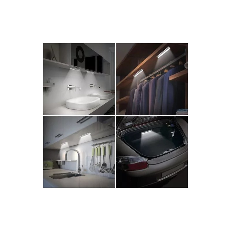 Lock Connection LED Motion Sensor Kitchen Under Cabinet Counter Light