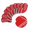 9pcs/set Golf Iron Head Covers Set Waterproof Golf Club Head