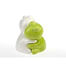 Dog Friendly Frog Design, Animal Friend, Lover, Salt Shaker, Light Green/White with most unusual Salt Shaker