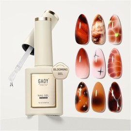 GAOY GAOY Blooming Gel Nail Polish, 16ml Clear Nail Blooming Gel, Spreading Effects Soak Off UV Gel for Nail Art DIY