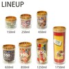 Bitte Canister, Bamboo Series, Overlapping Canister, Natural/Clear, 22.0 fl oz