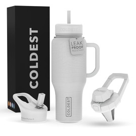 Vaso con mango y pajita, 100% a prueba de fugas con tapa y popote (3 tapas), vasos de acero inoxidable para mujeres y hombres, apto para portavasos de 30 onzas (camuflaje privado)