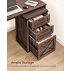 VASAGLE File Cabinet, Filing Cabinet with 3 Drawers, Printer Stand,