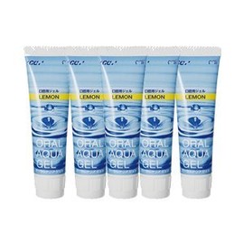 GC Oral Aqua Gel Lemon, 1.4 oz (40 g) x 5 Bottles Set