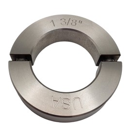 Coastal Shaft Collars - 1.375" Bore Diameter - Clamping Two Piece Shaft Collar - 303 Stainless Steel (4 Pack)