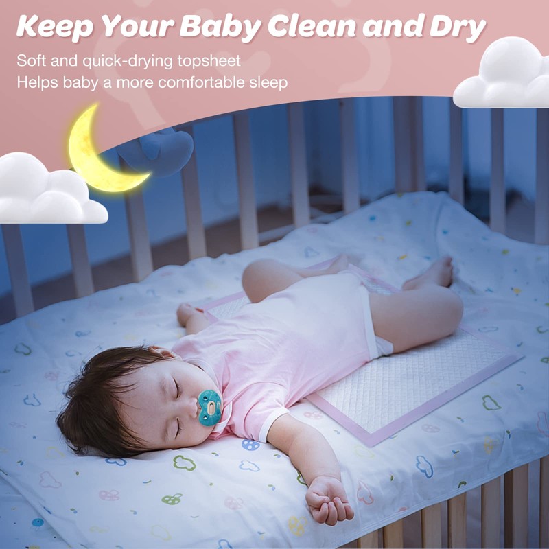 Disposable Changing Pad Liners Pack of 100 Baby Incontinence Changing