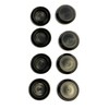 100 3/4" Black Plastic Flush Type Hole Plugs 1" Head