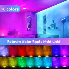 LED Starry Sky Projector, LED Night Light 3D Galaxy Star Projector Lamp, Creative Galaxy Projector for Room Decoration, 16 Colors Ceiling Projector Night Light for Bedroom/Party/Playrooms
