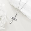 VONALA Silver Cross Necklace for Women Infinity Heart Cross Pendant
