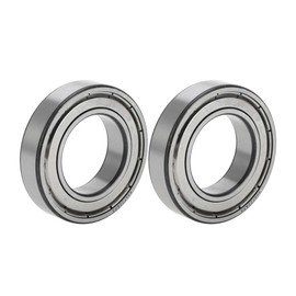 ACROPIX 6007ZZ Deep Groove Ball Bearings P5 35x62x14mm Bearings Double Metal Seal Silver Tone Printer Scooter Skateboard Wheel - Pack of 2
