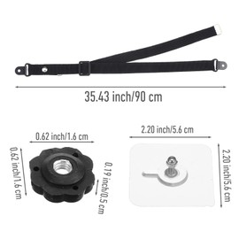 2 Pcs Adjustable TV Safety Straps, No-Drill Adhesive Anti-Tip Furniture Anchors for Kids Proofing Flat Screens Fix to Wall Cabinet Stand Desk Earthquake Straps Furniture Anchors Anti Tip Kit