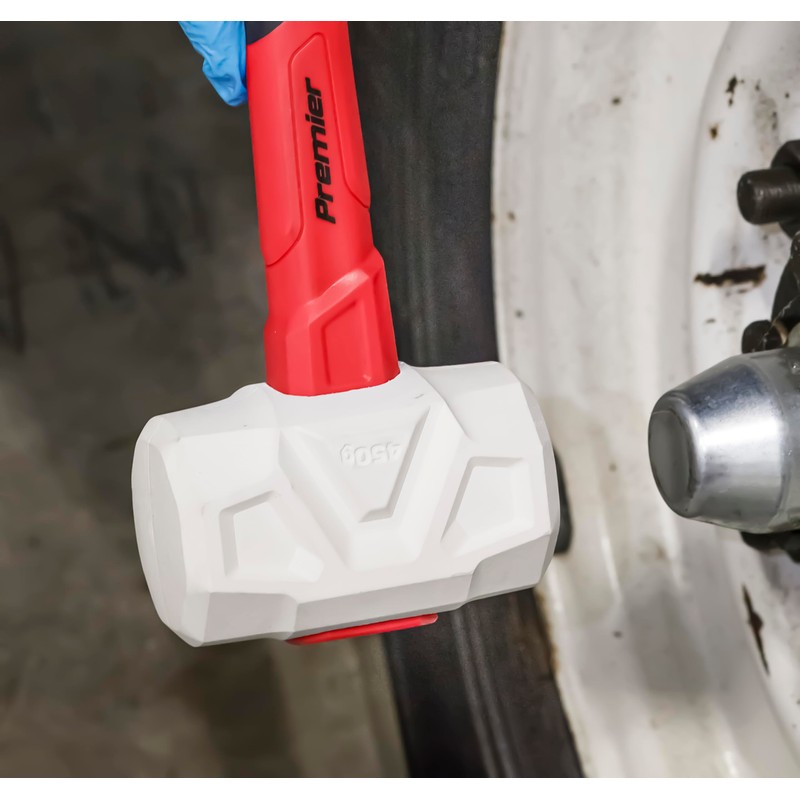 Sealey RMG16 16oz Rubber Mallet with Fibreglass Shaft