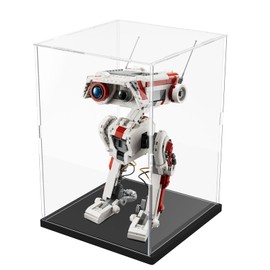 Nynelly Clear Acrylic Display Case for Collectibles, Acrylic Display Box with Base Assemble Acrylic Box Dustproof Protection Organizer Showcase , 9.8×9.8×13.8inch