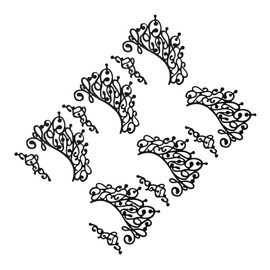 minkissy Set of 3 Temporary Eye Makeup Liners Black Fabric Eye for Events and Festivals