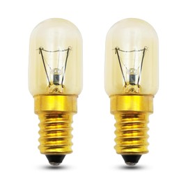 EASYIVY Backofenlampe E14 300 Grad, Backofen Glühbirne Dimmbar 360LM, Bis 300°C Hitzebeständiges, E14 Ofenlampe für Ofen, Mikrowelle, Salzlampe, Kühlschranklampe, 2700K Warmweiß, 2 Stück