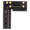 100mm Woodworking Scriber L Shape Square Ruler Aluminum Alloy Carpenter