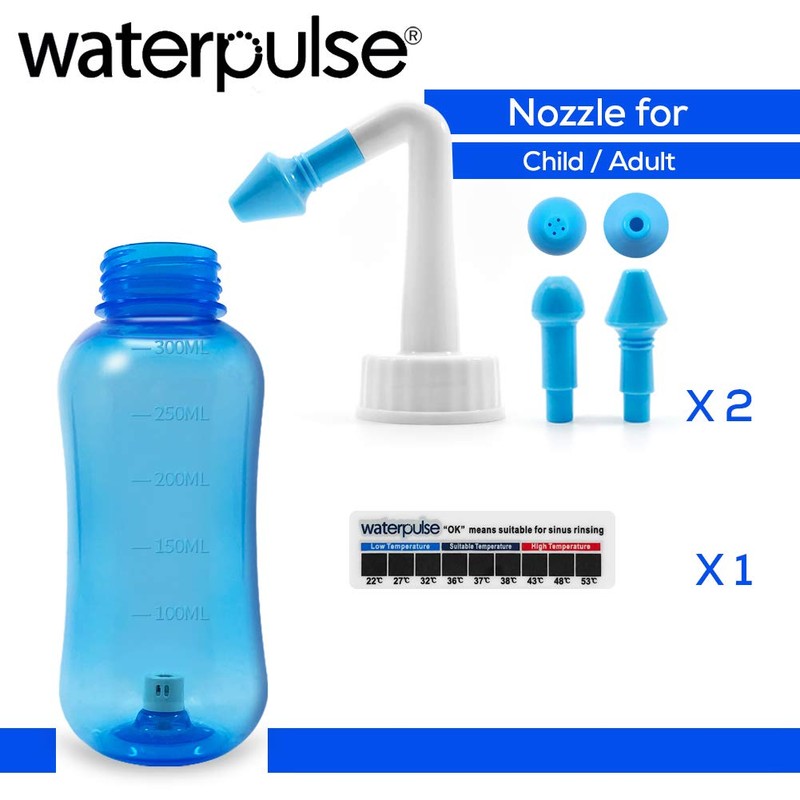 WATERPULSE Neti Pot, Neti Pot Sinus Rinsing,300ml Neti Pot Sinus