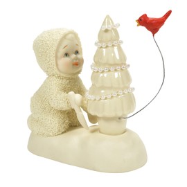 Department 56 Snowbabies Christmas Memories When a Cardinal Appears Know I'm Near Figurine, 3.62 Inch, Multicolor
