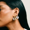 NOKMIT Chunky Hoop Earrings for Women, Bold Silver and Gold