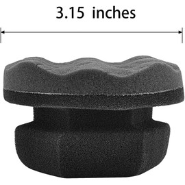 Tire Shine Applicator Dressing Pad with Hex Grip Design, 3Pcs Tire Hex Grip Applicator Tire Shine Car Detailing Foam,Tire Dressing Applicator Pad,Hex-Grip Tire Detailing Tool for Applying Tire Shine