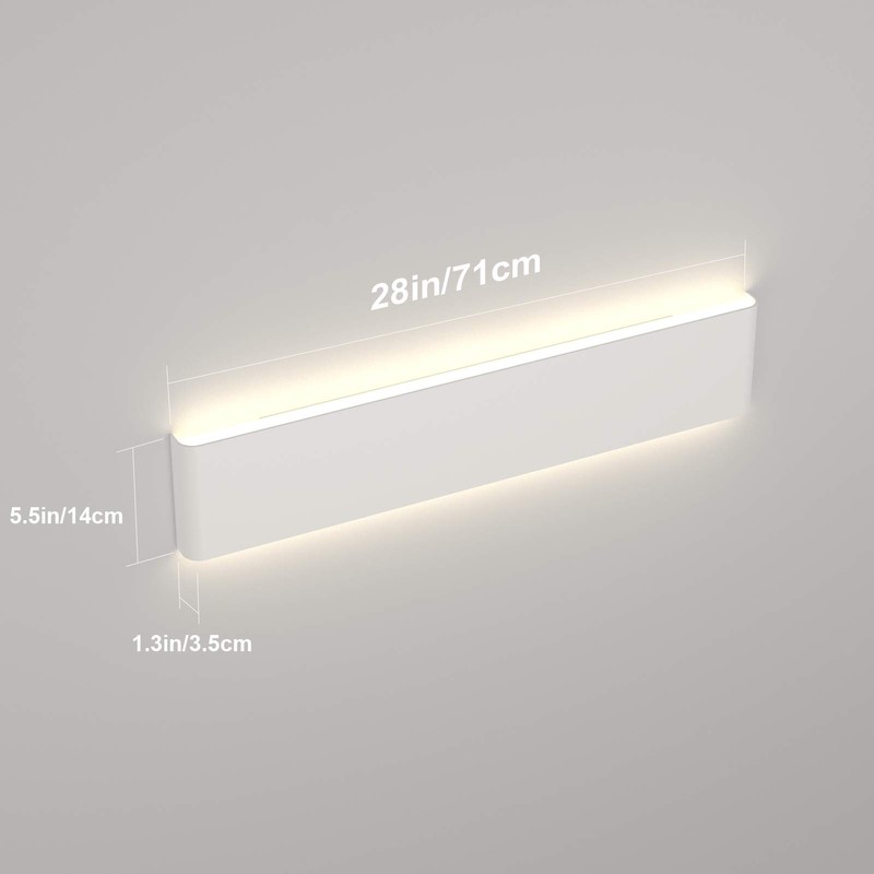 Ralbay LED Bathroom Lighting Fixtures - 28in Up and Down
