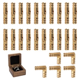 25 Pcs Small Barrel Hinges for Wooden Boxes, 135 Degree Folding, Mini Barrel Hinges for DIY Crafts, Jewelry Boxes and Wooden Cases, Ideal for Woodworkers, DIY Hobbyists and Craft Makers, 0.16x0.79 in