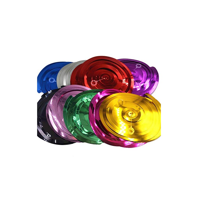 Black Party Hanging Swirl Decorations Plastic Streamer for Ceiling 5pcs