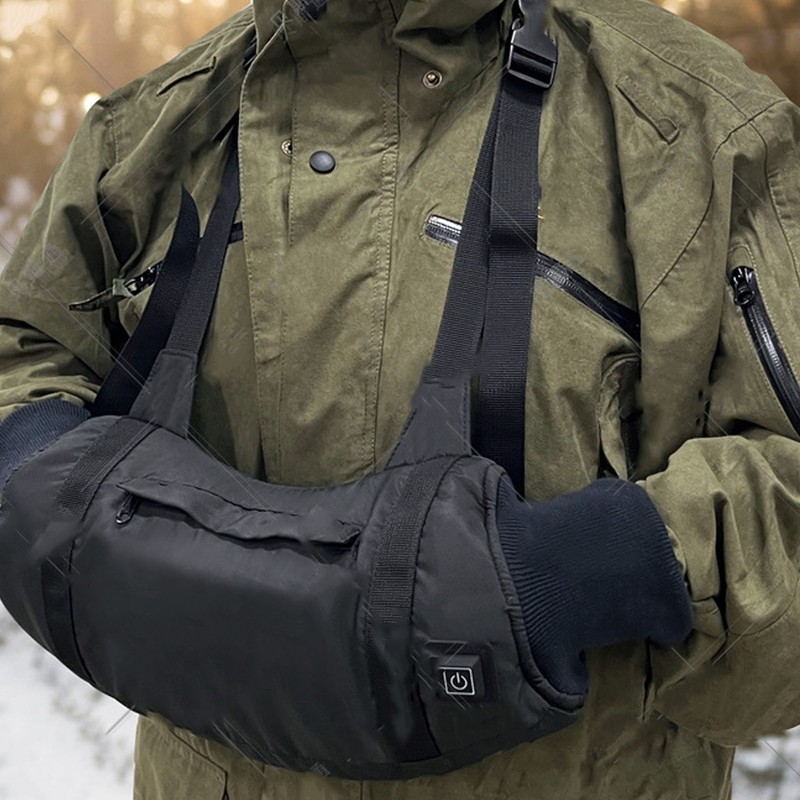 Hand Warmer Pouch USB Powered 3 Speeds Adjustable Strap Waterproof
