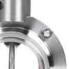 DERNORD 2 Pack 2 Inch Tri Clamp Sanitary Butterfly Valve