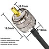 CB Coax Cable 49.2ft RG58 Coaxial Cable UHF Male PL259