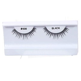 30 Pairs 100% Human Hair False Eyelashes Natural Black # 600