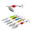 5 Pcs Fishing Lures Spinners Set Hard Plastic Body Artificial