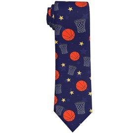 Geoocii Basketball Novelty Tie Fun Necktie For Men Teen Boys Ties Formal Business Wedding Gift For Husband Father
