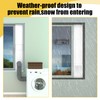 Powrocket Dryer Vent Window Kit for 4in Dryer Vent Hose,
