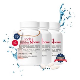 Sodium Bicarbonate - Gastric Juice-Resistant Tablets for Targeted Release in the Small Intestine | Diet Management for Chronic Metabolic Acidity | Intake: 3x Daily | (3 Bundle)