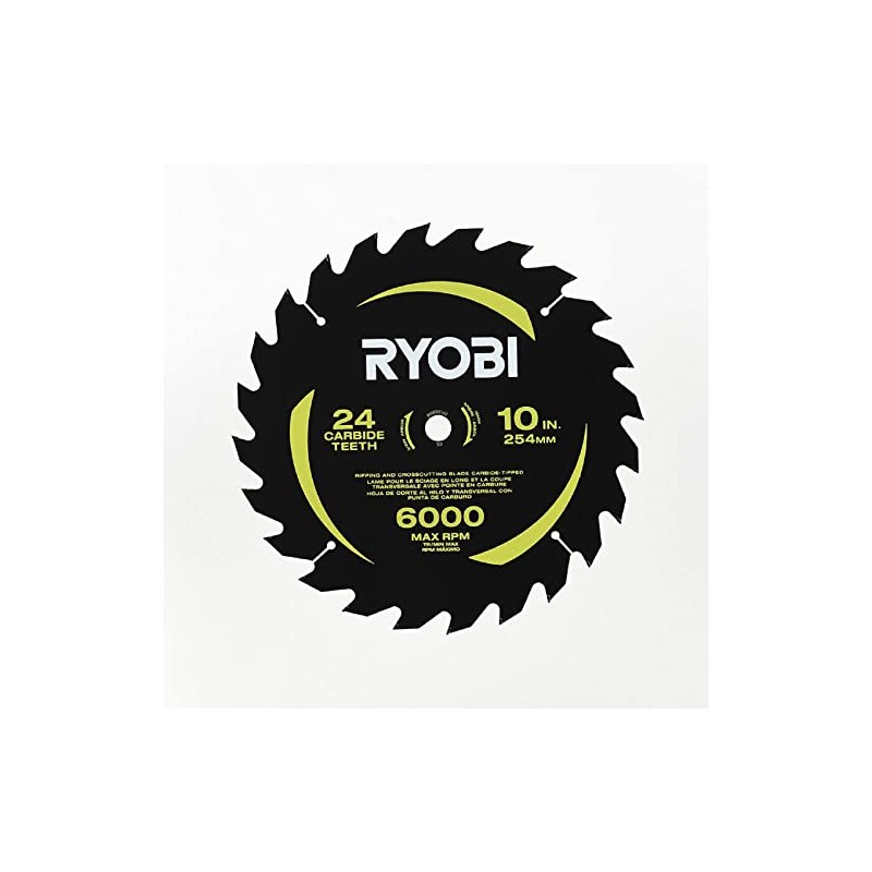 RYOBI 10 in. 24 Carbide Teeth Thin Kerf Miter Saw