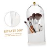 Ciieeo Rotating Makeup Brush Holder Cover Cosmetic Organizer for Vanity