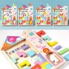 PrfcNL Wooden Multifunctional Tetris - Wooden Tetris Puzzle for Improving