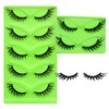 5 pairs Wispy Cat Eye Lashes Wispy False Eyelashes Natural