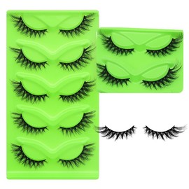 5 pairs Wispy Cat Eye Lashes Wispy False Eyelashes Natural look Eyelashes (14#)