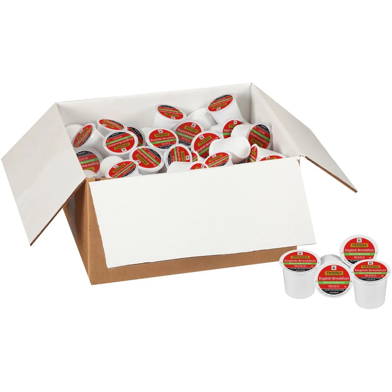 Twinings Decaffeinated English Breakfast Tea K Cup Pods 56 Count