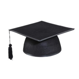 Hut Doktor, Graduation Hat, Black