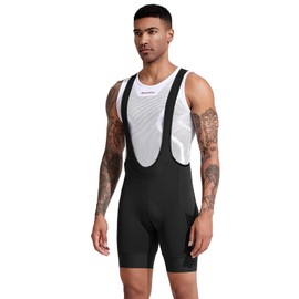 Santic Men's Cycling Bibs Shorts Cycle Wear Tights 4D Padded Road Bike Bicycle Shorts with Pocket, Black With Pocket, X-Small