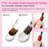 BQAN UV Gel Nail Brush Oval Short 2Pcs for French