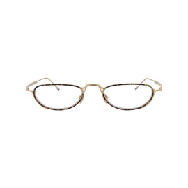 Thom Browne TBX 913-01 Eyeglasses White Gold/Tortoise Enamel w/Demo Lens, 50mm