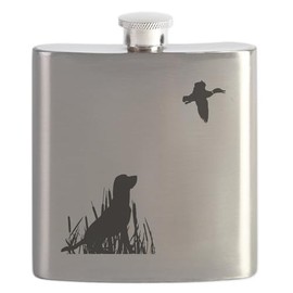 CafePress Duck Hunt Flask 7 oz Stainless Steel Drinking Flask