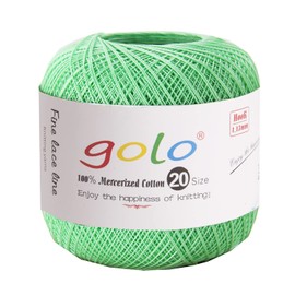 golo Crochet Thread Size 20 Yarn for Hand Knitting Crochet Yarn for Hand Knitting Green Yarn