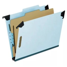 Esselte Pendaflex Hanging Classification Folder w/2 Dividers, Four-Section, Ltr Blue