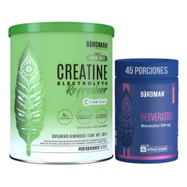 Kit Creatina Electrolitos  Resveratrol Antioxidante 45 Cáps                                                                                           