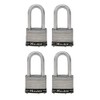 Master Lock 1SSQLF Stainless Steel Outdoor Padlock with Key, 4